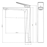 Mitigeur de salle de bain chromé