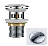 Bonde de vidange chromée