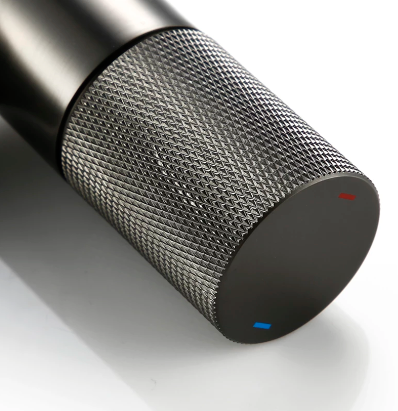 Mitigeur de vaque gris brossé