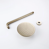 Colonne de douche encastrée or brossé