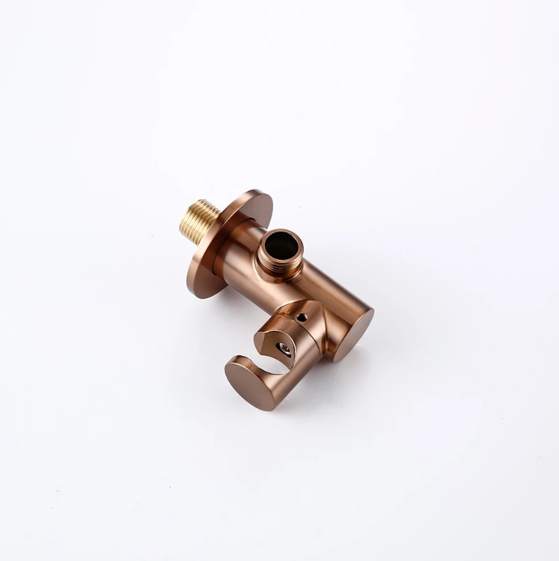 Colonne de douche encastrée or rose brossé