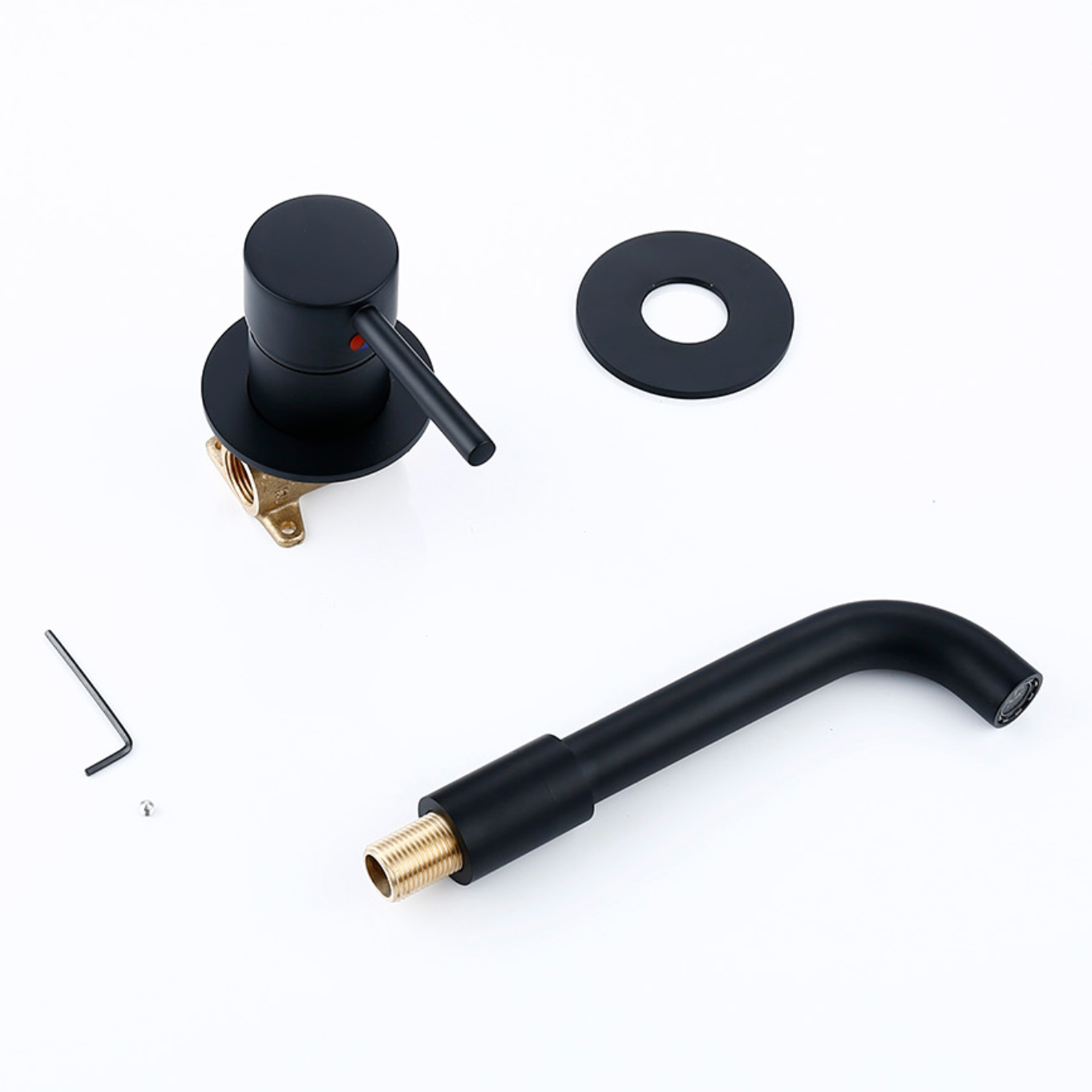 Mitigeur salle de bain encastré noir mate