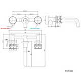 Mitigeur salle de bain encastré gris brossé