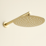 Colonne de douche encastrée or brossé