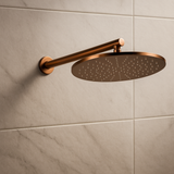 Colonne de douche encastrée or rose brossé