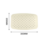 Ciel de pluie rectangulaire or brossé