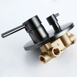 Colonne de douche encastrable gris brossé