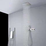 Colonne de douche encastrée chrome