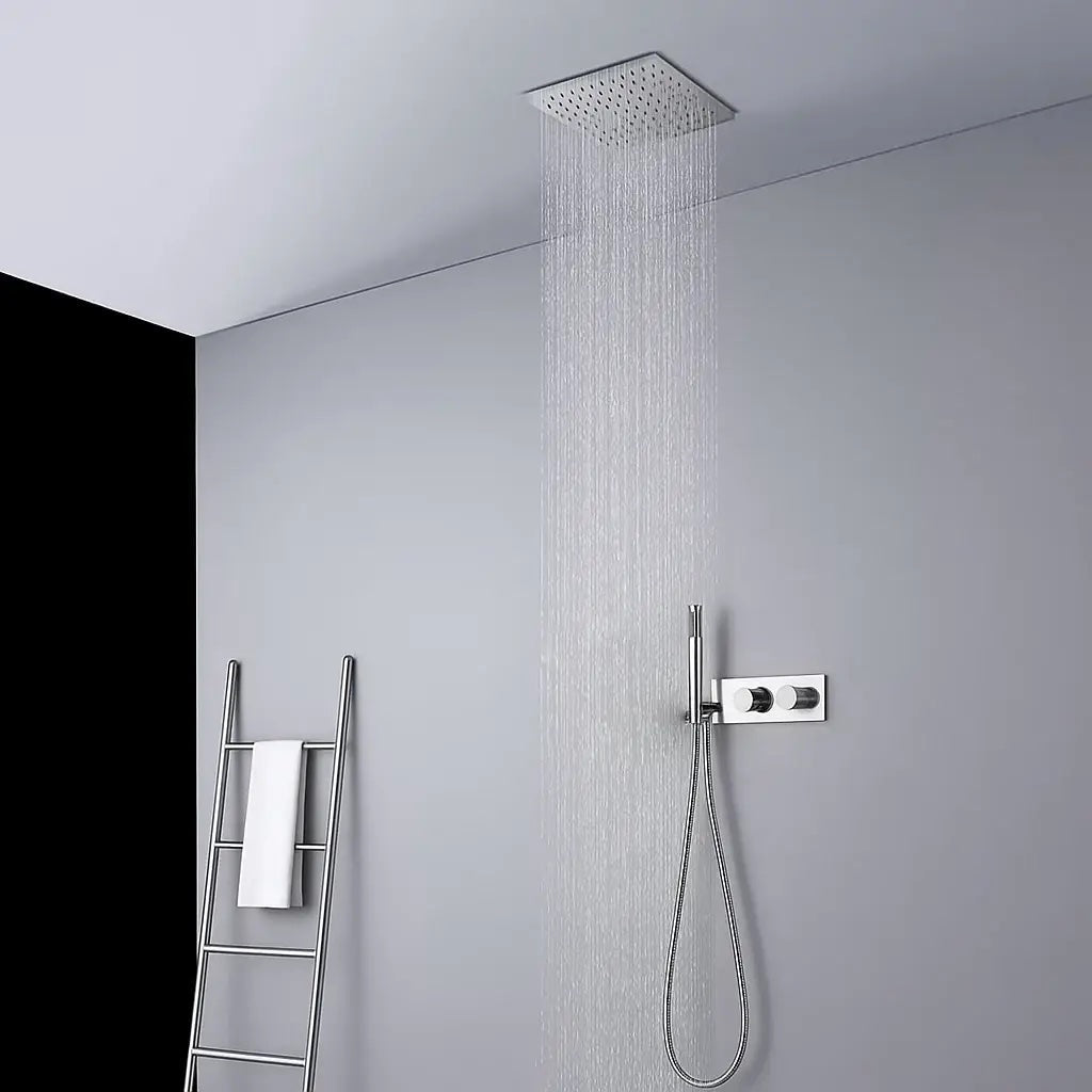 Colonne de douche encastrée chrome