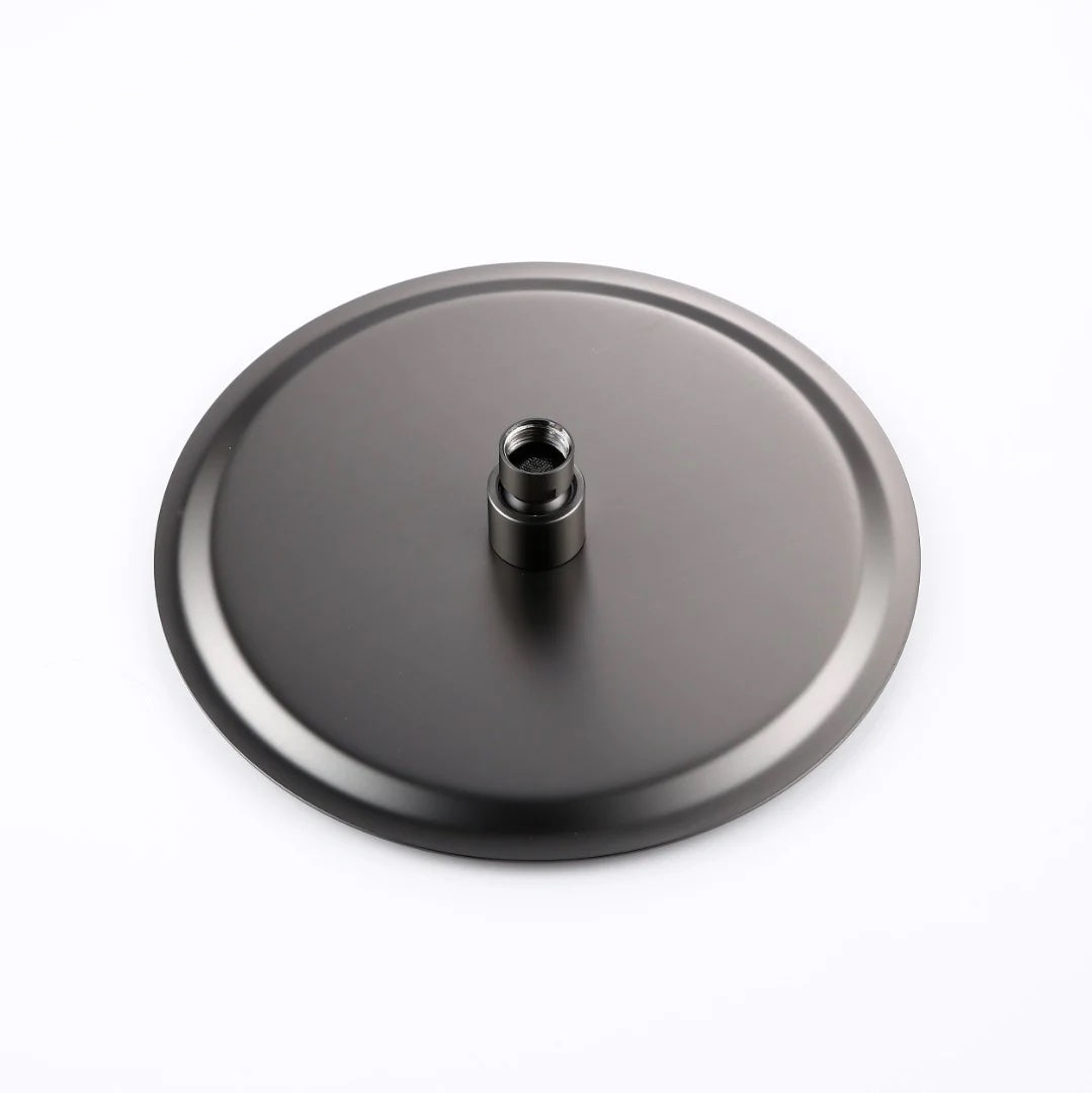 Colonne de douche encastrée gris brossé