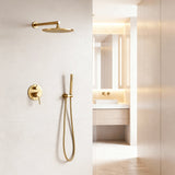 Colonne de douche or brossé