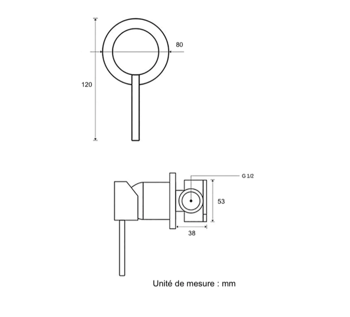 Douchette à main chromée