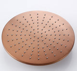 Colonne de douche encastrée or rose brossé