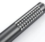 Colonne de bain encastrée gris brossé