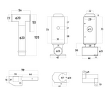 Douchette à main noir mate
