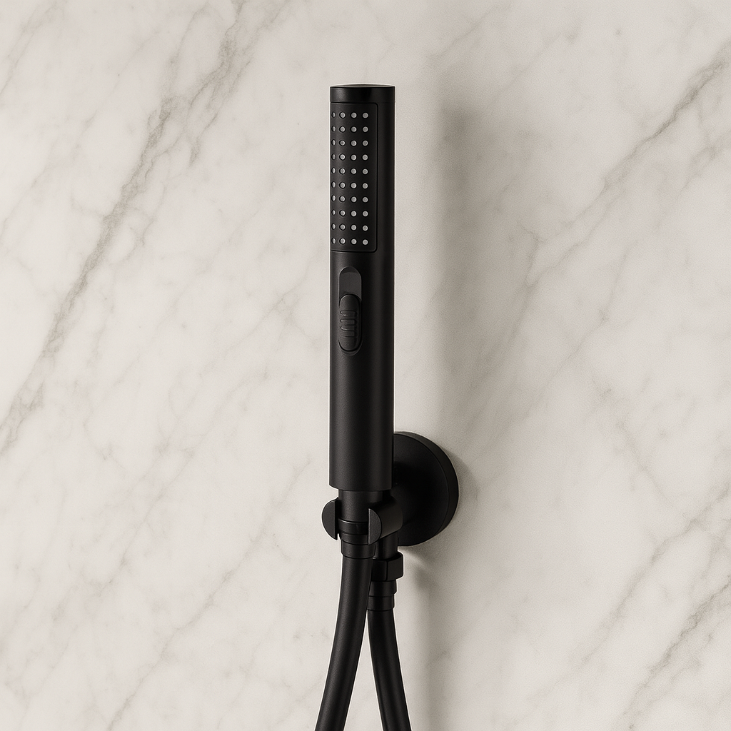 Colonne de douche encastrable noir mat