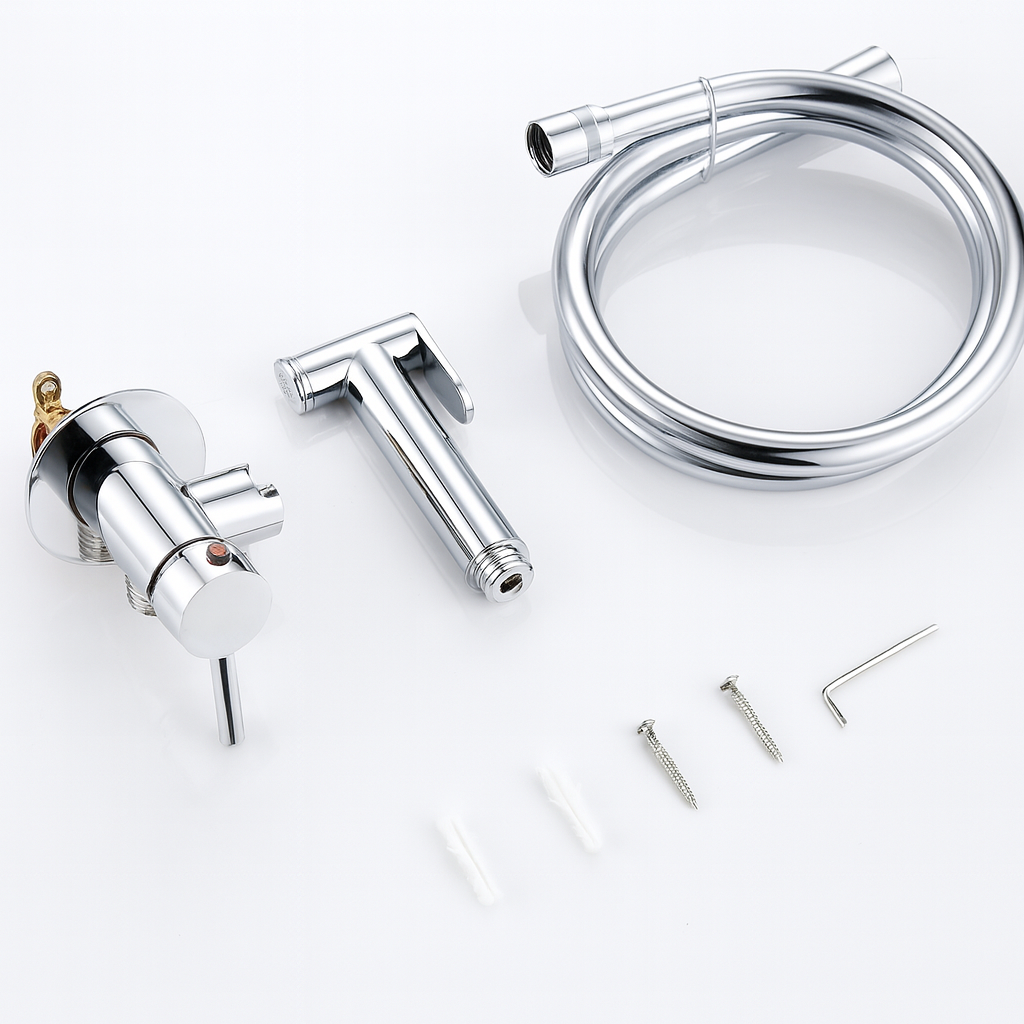 Douchette hygiénique chromée