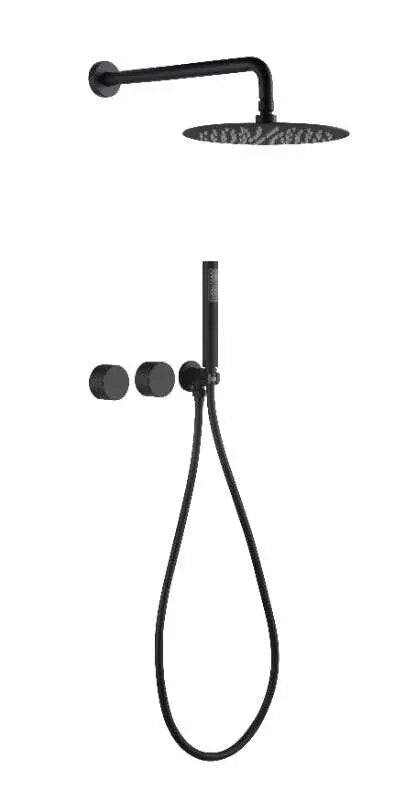 Ensemble de douche noir mat
