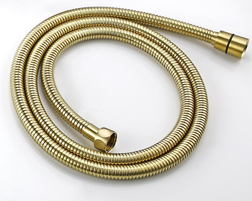 Colonne de douche encastrée or brossé