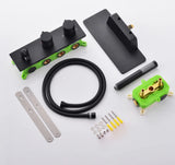 Colonne de douche et bain encastrée noir mate