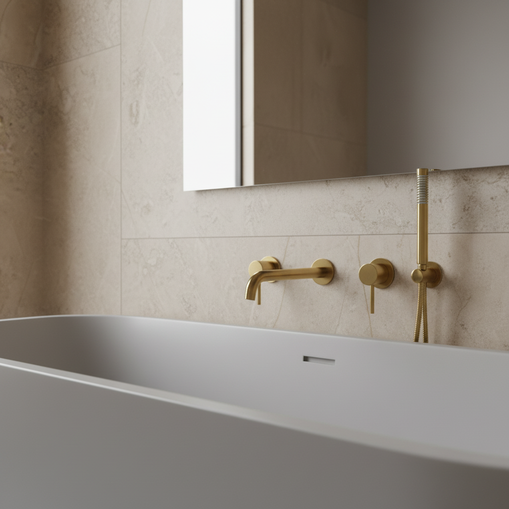 Ensemble de bain or brossé