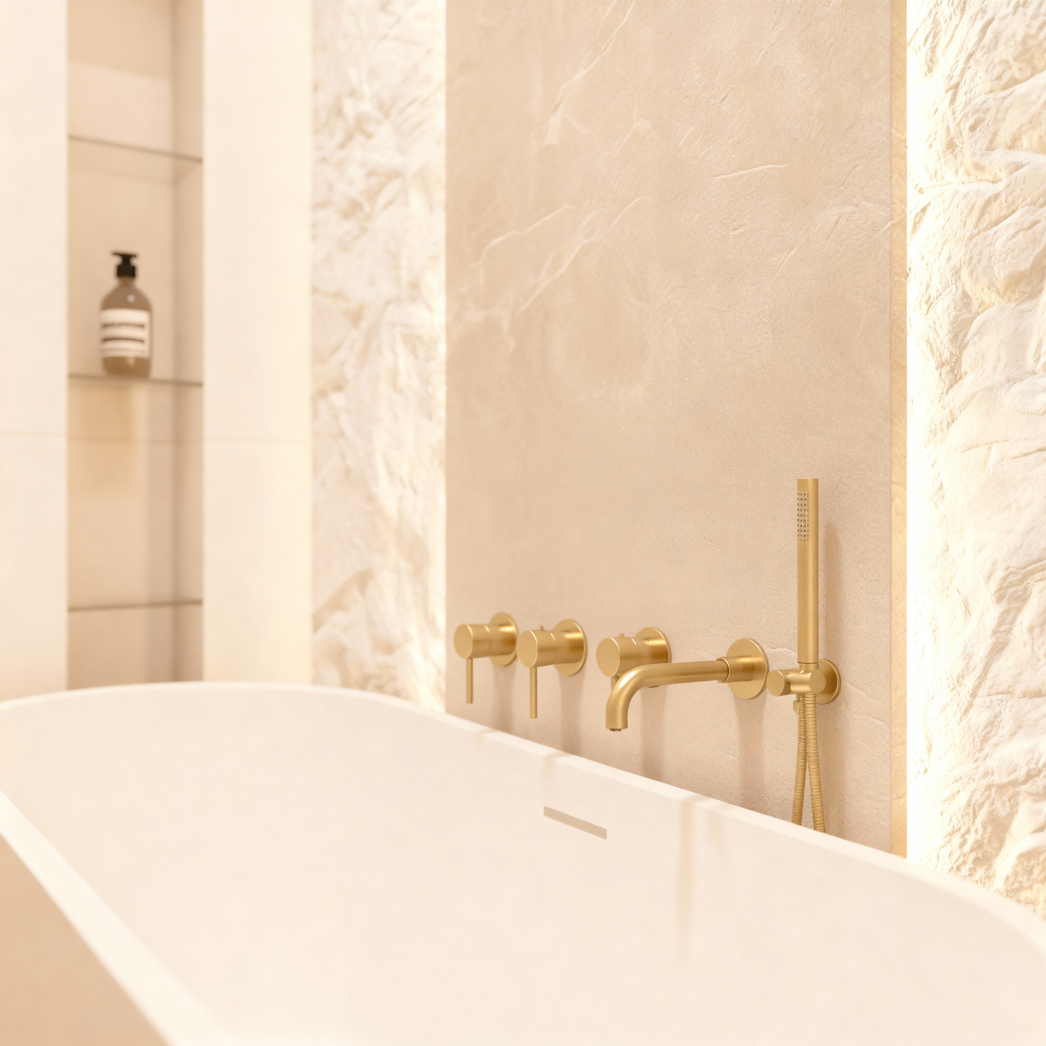 Ensemble de bain or brossé