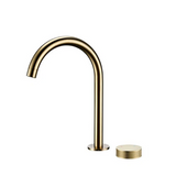 Robinet de salle de bain or brossé