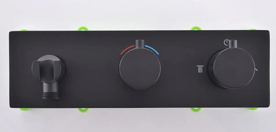 Colonne de douche et bain encastrée noir mate