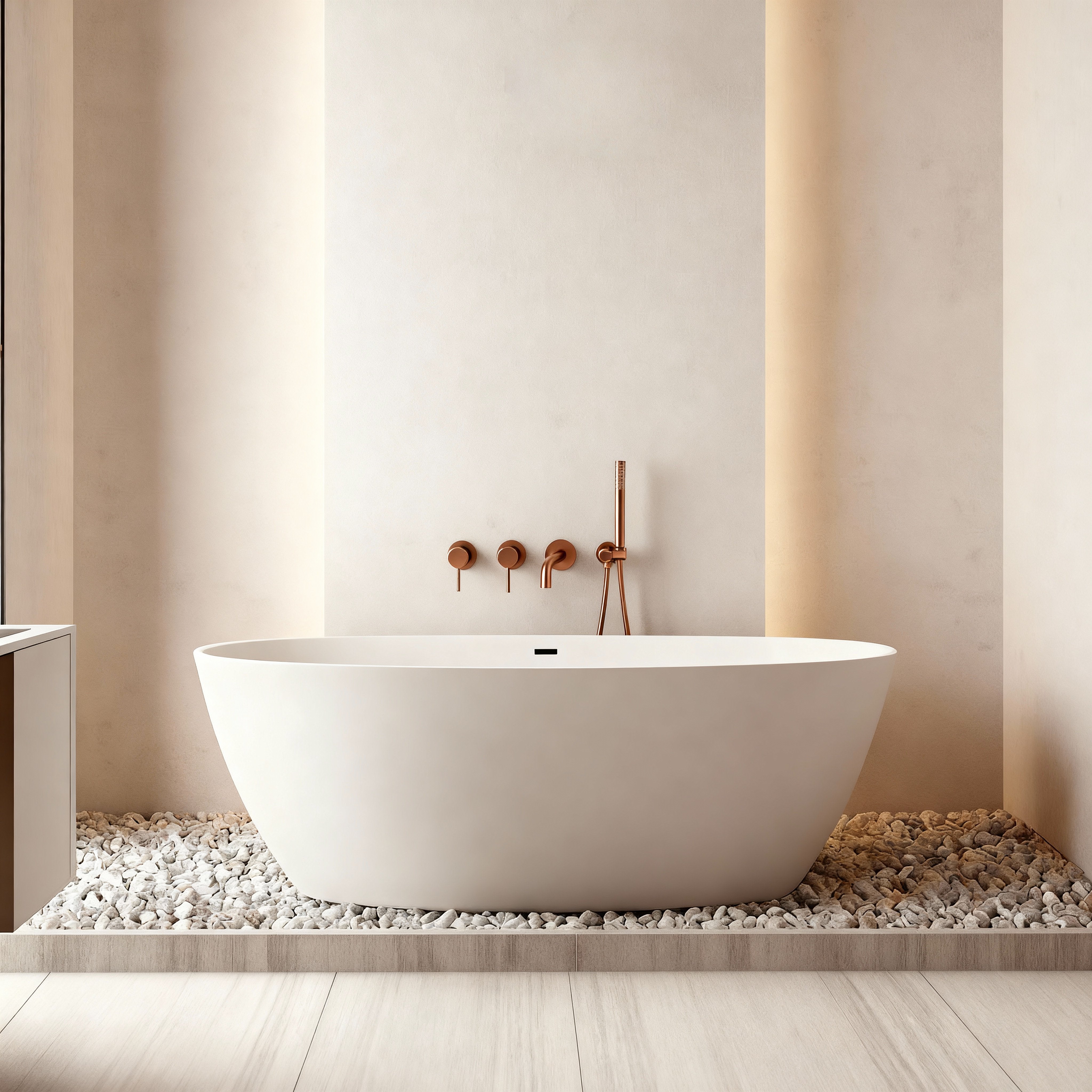 Ensemble de bain or rose brossé