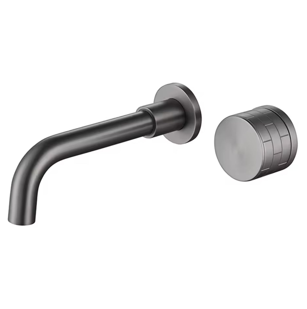 Mitigeur salle de bain encastré gris brossé