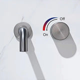 Mitigeur salle de bain encastré gris brossé