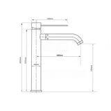 Mitigeur de salle de bain or rose brossé