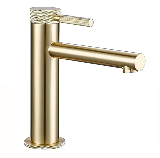 Mitigeur de salle de bain or brossé