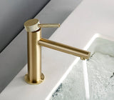 Mitigeur de salle de bain or brossé