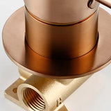 Colonne de Douche encastrée or rose brossé