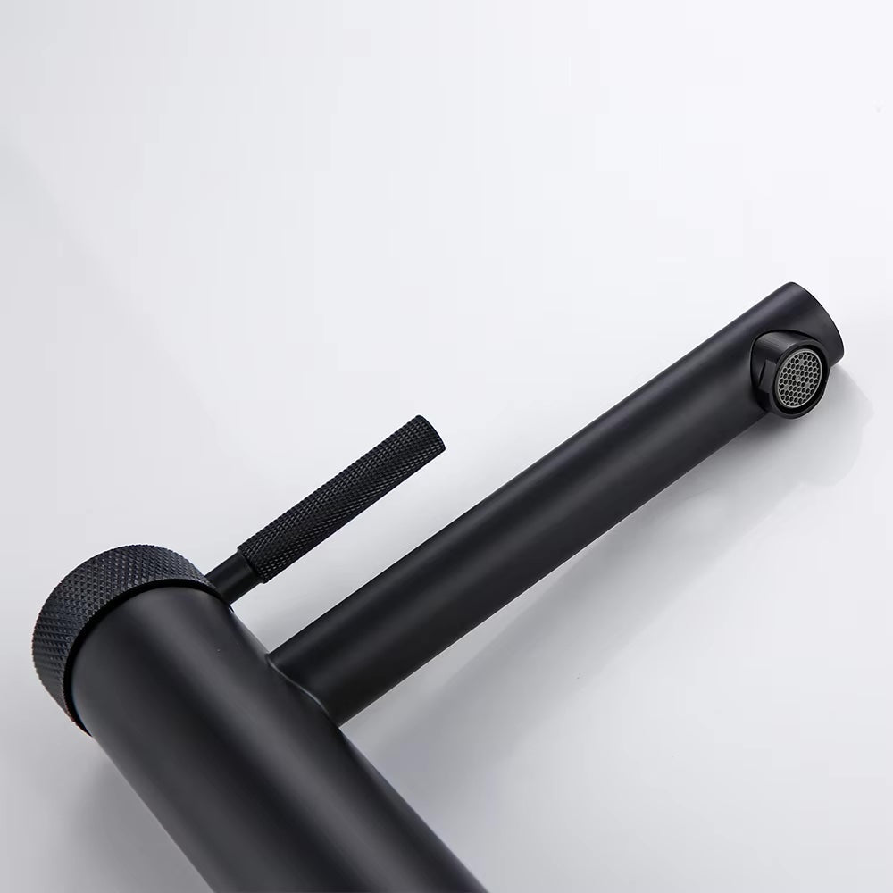 Mitigeur de salle de bain noir mate