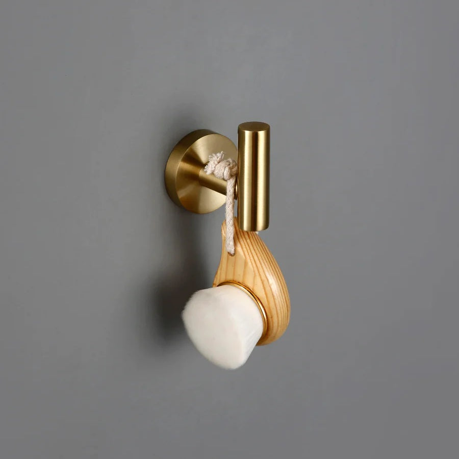 Porte-serviettes or brossé lisse