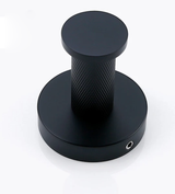 Porte-serviettes noir mate strié