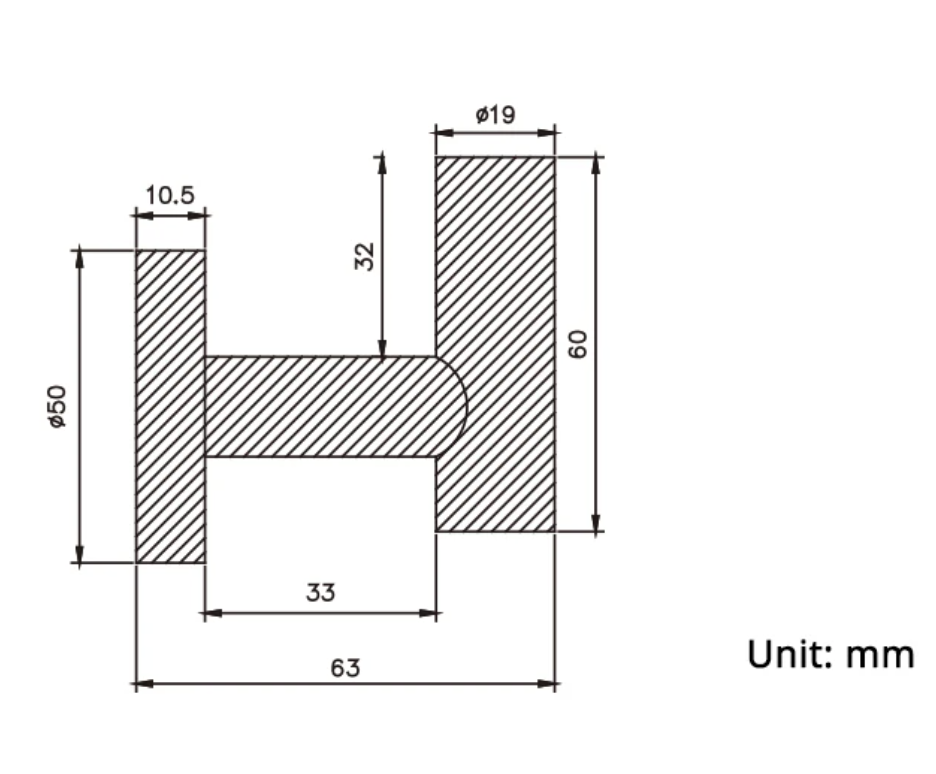 Porte-serviettes noir mate lisse