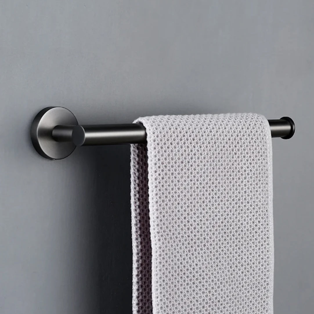 Porte-serviettes gris brossé