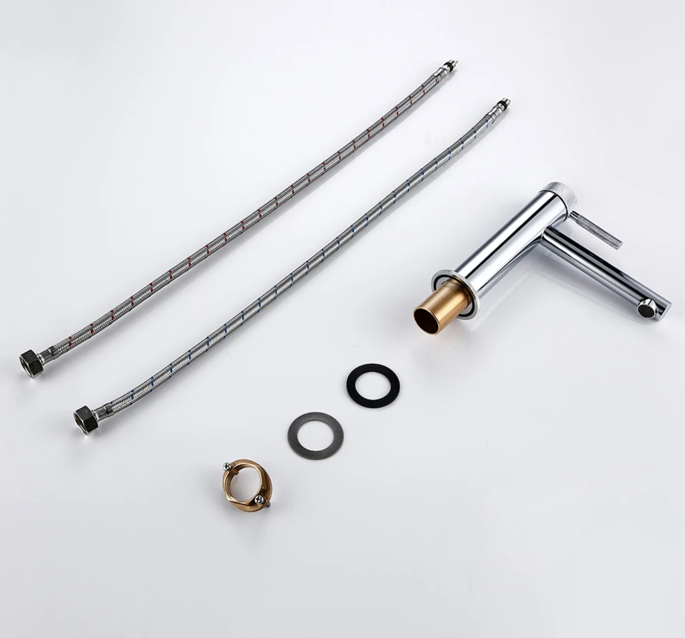 Mitigeur de salle de bain chromé