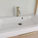 Mitigeur de salle de bain or brossé