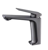 Mitigeur de salle de bain gris brossé