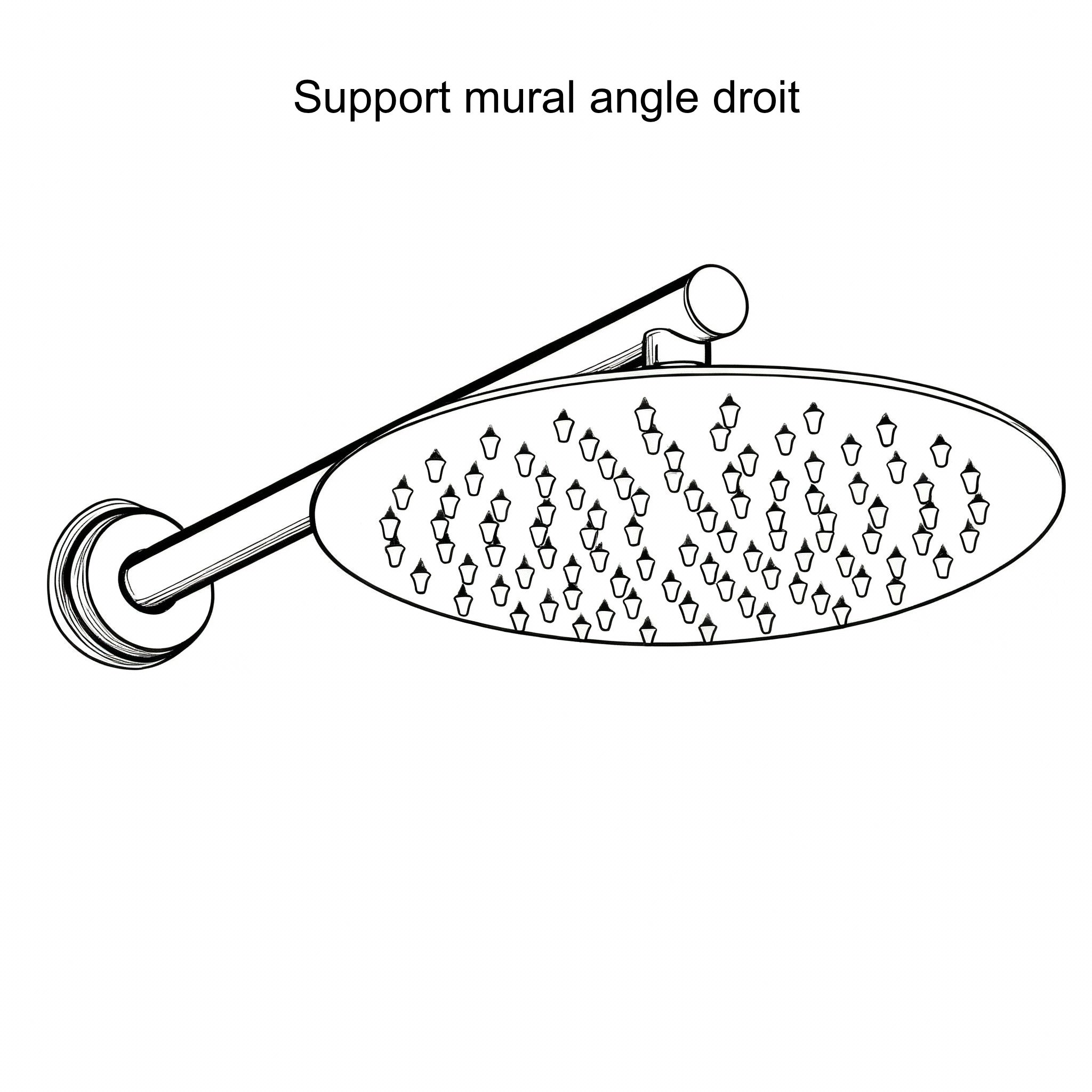 Colonne de douche encastrée or brossé