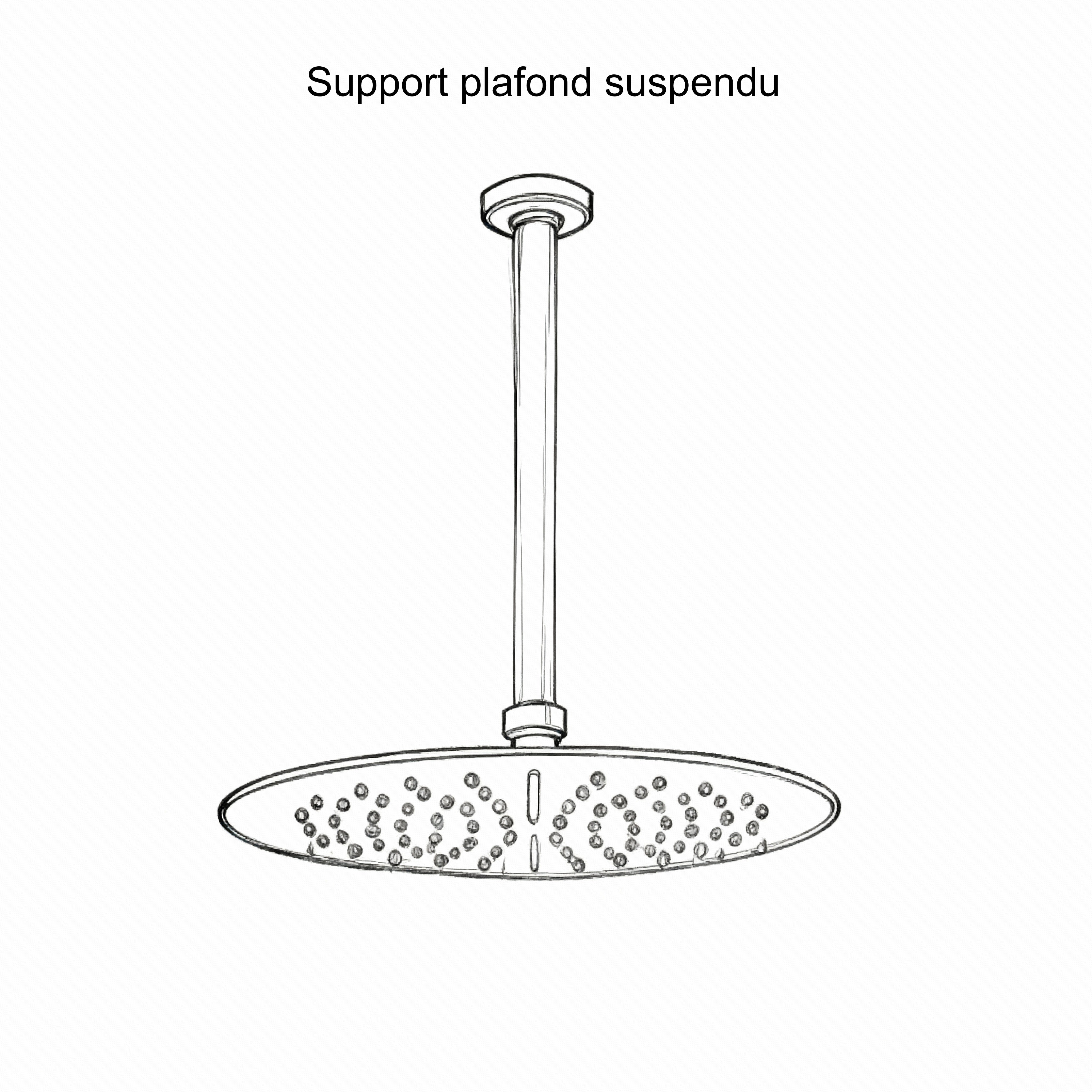 Colonne de douche or brossé