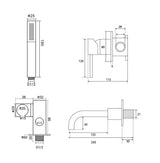 Ensemble de bain or rose brossé