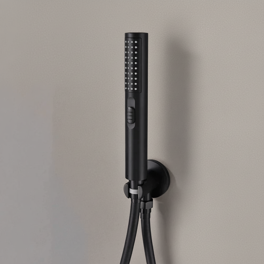 Colonne de douche encastrée noir mate