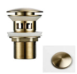 Bonde de vidange or brossé