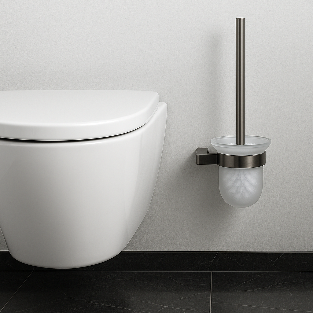 Brosse WC gris brossé