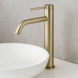 Mitigeur de salle de bain or brossé